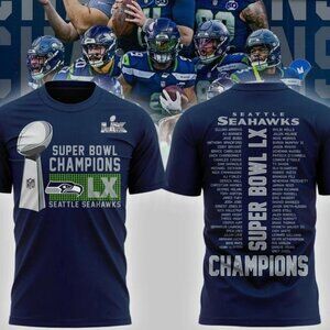 Seattle Seahawks Super Bowl LX Champions The Golden 12 T Shirt 73